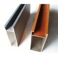 Pulido Construcción de grano de madera Ventana de aluminio Perfil de puerta Perfil de aluminio